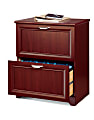 Realspace® Magellan 23-1/2"W x 16-9/16"D Lateral 2-Drawer File Cabinet, Classic Cherry