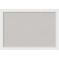 Amanti Art Cork Bulletin Board, 40" x 28", Gray, Blanco White Wood Frame