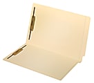 Office Depot® Brand Reinforced End-Tab Fastener Folders, Legal Size, Manila, Pack Of 50 Folders