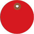 Office Depot® Brand Plastic Circle Tags, 3", Red, Pack Of 100