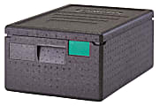 Cambro Cam GoBox GN 1/1 6" Top Loading Food Transporter, 10"H x 15-3/4"W x 23-1/2"D, Black 1 thumbnail image
