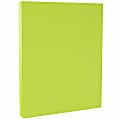 JAM Paper® Card Stock, Wasabi Lime Green, Letter (8.5" x 11"), 65 lb, Pack Of 50 1 thumbnail image