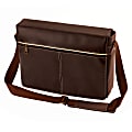FORAY™ Vinyl Messenger Bag, Brown 1 thumbnail image