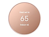 Google Nest - Thermostat - wireless - Bluetooth, 802.11a/b/g/n, 802.15.4 - 2.4 Ghz, 5 GHz - sand 1 thumbnail image