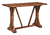 Coast to Coast Carson Console/Sofa Table, 30"H x 52"W x 18"D, Brownstone Chatter
