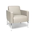 OFM Triumph Series Lounge Chair, Cream/Chrome 1 thumbnail image