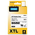DYMO® XTL™ All-Purpose Vinyl Label Cartridge, 1868753, 1" x 24 5/8' Roll, Black/White 1 thumbnail image