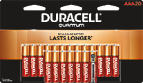 Duracell® Quantum AAA Alkaline Batteries, Pack Of 20 1 thumbnail image
