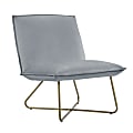 Linon Kipling Accent Chair, Gold/Light Gray