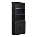 Ameriwood™ Home Moberly 3-Shelf Bookcase With Doors, Black Oak 1 thumbnail image