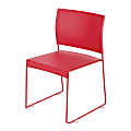 Safco® Currant™ High Density Stacking Chairs, Red, Set Of 4