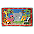 Flagship Carpets Cutie Jungle Rug, Rectangle, 5' x 8', Multicolor