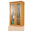 Realspace® Magellan 2-Shelf Hutch For Lateral File Cabinet, Honey Maple 1 thumbnail image