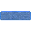 Gritt Commercial Premium Microfiber Hook & Loop Wet Mop Pad, 18", Blue