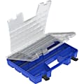 Akro-Mils Portable Organizer, Clear/Blue