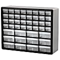 Akro-Mils Plastic 44-Drawer Stackable Cabinet, 20" x 6 3/8" x 15 13/16", Gray 1 thumbnail image