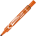 Avery Large Desk-Style Permanent Markers, Chisel Point, 4.76 mm, Orange, Pack Of 12
