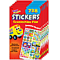 Trend Sticker Pads, Schooltime Fun, 738 Stickers Per Pad, Pack Of 6 Pads
