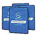 AllSett Health® Reusable Hot And Cold Gel Packs For Injuries, 14-1/2” x 11”, Blue, Pack Of 4 Gel Packs 1 thumbnail image