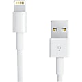 RCA 3 Foot Lightning Connector Cable for iPhone and iPad - 3 ft Lightning/USB Data Transfer Cable for iPhone, iPad - First End: 1 x Lightning - Male - Second End: 1 x USB Type A - Male - White