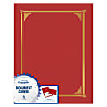 Geographics® Document Covers, 9 3/4" x 12 1/2", Red, Pack Of 6