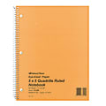 Rediform® National Green Eye Ease Wirebound Notebook, 8 1/2" x 11", Quadrille Ruled, 80 Sheets, Green