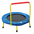 The Original Toy Company Fold & Go Trampoline™, 35" x 36", Multicolor