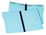 Pendaflex® Pressboard Expanding Folders, 2" Expansion, 8 1/2" x 11", Letter, 100% Recycled, Blue, Box of 25