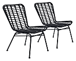 Zuo Modern Lorena Dining Chairs, Black, Set Of 2 Chairs