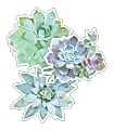 Schoolgirl Style Cut-Out Decorations, Succulents, Pack Of 36 Decorations 1 thumbnail image
