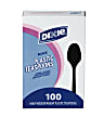 Dixie® Medium-Weight Utensils, Spoons, Black, Box Of 100