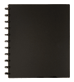 TUL® Discbound Notebook With Poly Cover, Letter Size, Narrow Ruled, 60 Sheets, Black 1 thumbnail image