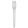 Eco-Products 6" Plantware High-Heat Disposable Forks, Pearl White, Box Of 1000