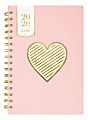 See Jane Work® Heart Of Gold Weekly/Monthly Planner, 8-1/2" x 11", Pink, January To December 2020, SJ125-905 1 thumbnail image