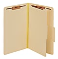 Pendaflex® Manila Pressboard Classification Folders, 1/5 Tab Cut, Legal Size, Manila, Box Of 10