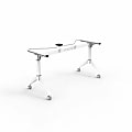 Lorell Training Table Base, White Folding Base, 2 Legs, 29.50"H, Assembly Required 1 thumbnail image