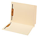 Pendaflex® End-Tab Fastener Folders, Letter Size, 100% Recycled, Manila, Pack Of 50 Folders