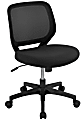Realspace® Adley Mesh/Fabric Low-Back Task Chair, Black, BIFMA Compliant