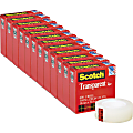 Scotch® Transparent Tape, 108', Clear, Pack Of 12 Rolls