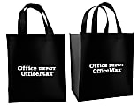 Reusable Non-Woven Shopping Bag, 12"H x 13-3/4"W x 9"D, Black 1 thumbnail image