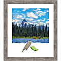 Amanti Art Rectangular Wood Picture Frame, 23” x 27” With Mat, Marred Pewter 1 thumbnail image