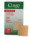 CURAD® Plastic Adhesive Bandages, 1 1/2" x 1 1/2", Tan, Case Of 12 1 thumbnail image