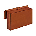 Pendaflex® Redrope Standard Expansion Wallets, 5 1/4" Expansion, Legal Size, 100% Recycled, Red, Pack Of 10 Wallets