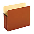 Pendaflex® File Pockets, 5 1/4" Expansion, Letter Size, 30% Recycled, Brown, Box Of 10 File Pockets