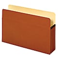 Pendaflex® File Pockets, 3 1/2" Expansion, Legal Size, 30% Recycled, Brown, Box Of 25 File Pockets