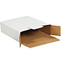 Partners Brand Brand White Side Loading Locking Mailers, 11 1/8" x 8 5/8" x 2 1/2", Pack Of 50
