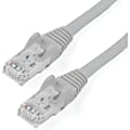 StarTech.com 12ft Gray Cat6 Patch Cable with Snagless RJ45 Connectors - Cat6 Ethernet Cable - 12 ft Cat6 UTP Cable - N6PATCH12GR 1 thumbnail image
