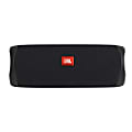 JBL Flip 5 Portable Bluetooth® Speaker, 8"H x 3.8"W x 3.1"D, Black, JBLFLIP5BLKAM