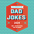 2024 TF Publishing Humor Wall Calendar, 12" x 12", Dad Jokes, January To December