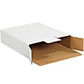 Partners Brand White Side Loading Locking Mailers, 12 1/8" x 11 5/8" x 2 5/8", Pack Of 50